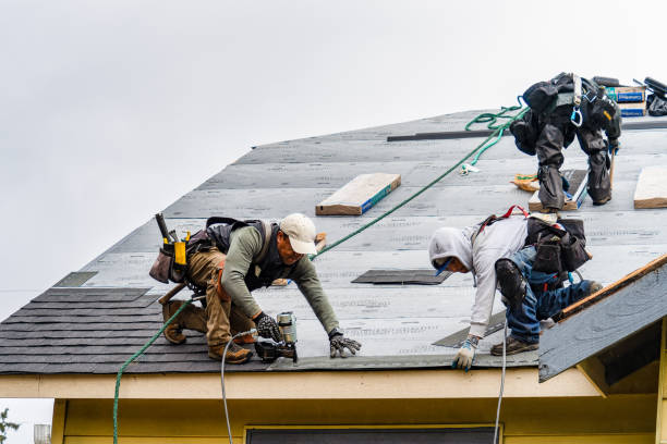 Professional Gutter Installation technician working in Calabash, NC